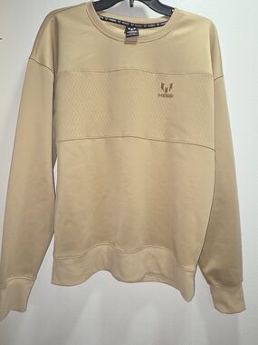 Messi Men's Crewneck Sweatshirt in Sand Beige